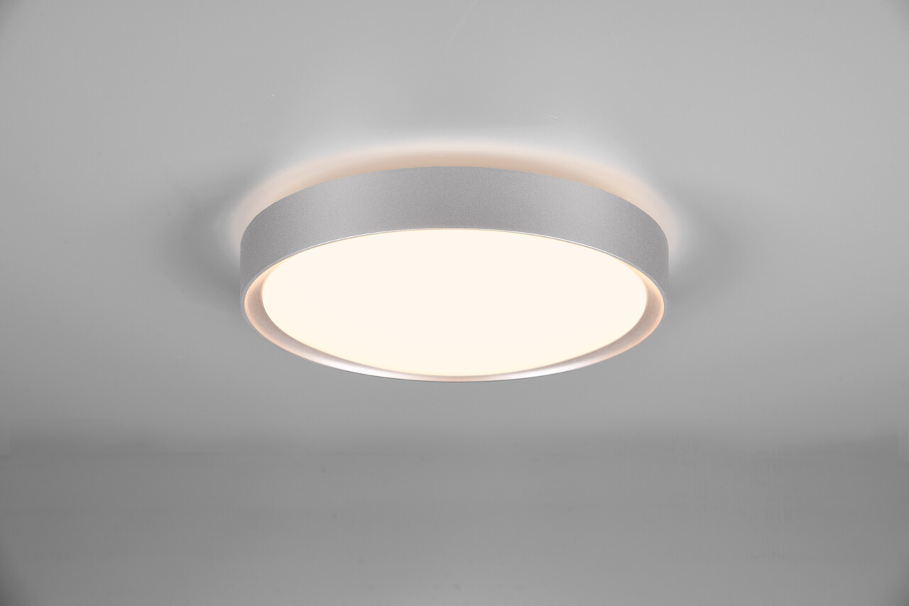 Plafoniera Clarimo, TRIO, 33x9 cm, 18W, 1x SMD, plastic, titaniu - imagine 6